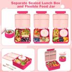 Pawtong Kids Leakproof Bento Lunch Box Set