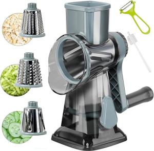 YOUCZON Multi-Purpose Rotary Cheese Grater with Handle