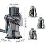 YOUCZON Multi-Purpose Rotary Cheese Grater with Handle