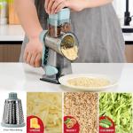 YOUCZON Multi-Purpose Rotary Cheese Grater with Handle
