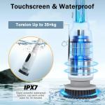 Cordless Electric Spin Scrubber with 8 Brush Heads