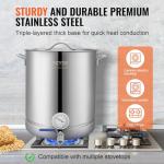 VEVOR 16 Gal Stainless Steel Brew Kettle