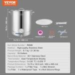 VEVOR 16 Gal Stainless Steel Brew Kettle