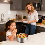 5.3Qt Stainless Steel Salad Spinner with Crank