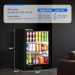 24 Inch Under Counter Beverage Refrigerator for Drinks