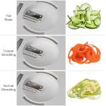 KEOUKE 3-in-1 Vegetable Spiralizer and Slicer