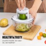 KEOUKE 3-in-1 Vegetable Spiralizer and Slicer