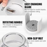 KEOUKE 3-in-1 Vegetable Spiralizer and Slicer