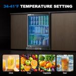24 Inch Under Counter Beverage Refrigerator for Drinks