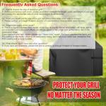 58-inch Heavy Duty BBQ Grill Cover, Waterproof