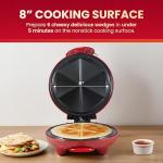 Elite Gourmet 8" Electric Quesadilla Maker in Red
