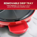 Elite Gourmet 8" Electric Quesadilla Maker in Red