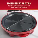 Elite Gourmet 8" Electric Quesadilla Maker in Red