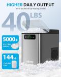 Aeitto Countertop Nugget Ice Maker Machine