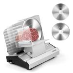Cusimax 200W Electric Meat Slicer with Stainless Steel Blades