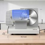 Cusimax 200W Electric Meat Slicer with Stainless Steel Blades