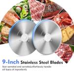 Cusimax 200W Electric Meat Slicer with Stainless Steel Blades