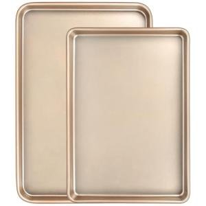 Set of 2 Nonstick Baking Sheets, Heavy Duty
