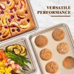 Set of 2 Nonstick Baking Sheets, Heavy Duty