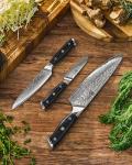 3-Piece Japanese Kitchen Knife Set with Sheath