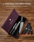 3-Piece Japanese Kitchen Knife Set with Sheath