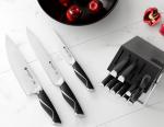 Brodark 15-Piece Kitchen Knife Set with Block