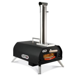Portable Wood Pellet Pizza Oven with Stone
