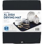 XL Black Absorbent Dish Drying Mat 18"x24