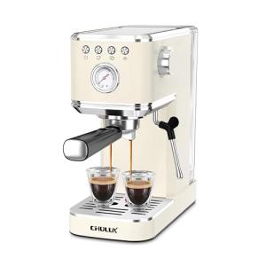 CHULUX Slim Espresso Machine with Milk Frother