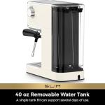 CHULUX Slim Espresso Machine with Milk Frother