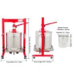 30L Mosakar Hydraulic Fruit Press for Home Use