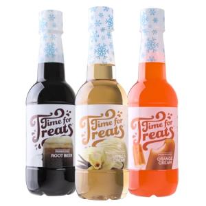 Time For Treats Syrup 3-Pack: Vanilla, Root Beer, Orange