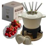 15-Piece Cast Iron Fondue Set with Accessories