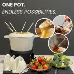 15-Piece Cast Iron Fondue Set with Accessories