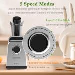 Anybear Cold Press Masticating Juicer with 5 Speeds