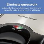 Hamilton Beach Mini Waffle Maker - Black & Stainless