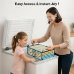 Adjustable Chest Freezer Organizer Bins - 2 Pack