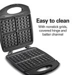 Hamilton Beach Mini Waffle Maker - Black & Stainless