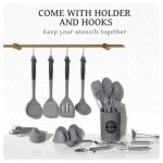 43-Piece Silicone Kitchen Utensils Set with Holder