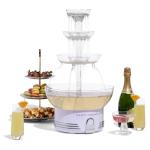 Retro Lighted 3-Tier Beverage Fountain with LED