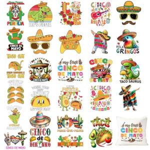 Cinco De Mayo Iron-On Transfers – 26 Sheets