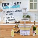 Retro Lighted 3-Tier Beverage Fountain with LED