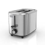 BLACK+DECKER 2-Slice Stainless Steel Toaster with Wide Slots