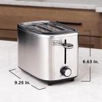 BLACK+DECKER 2-Slice Stainless Steel Toaster with Wide Slots