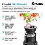 KRAUS 1/2 HP Ultra-Quiet Garbage Disposal