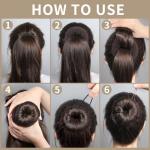 FANDAMEI Kids Hair Bun Maker Set, 4PCS