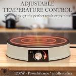 Moss & Stone 12” Non-Stick Electric Griddle