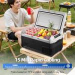 Tecnolove 12V Portable Car Fridge Freezer 32QT