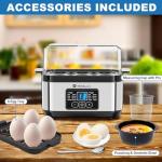 Tesslux Electric Egg Cooker - 6 Egg Capacity
