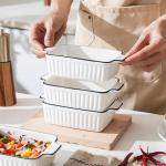 Ceramic Casserole Dishes Set of 4, 12 oz